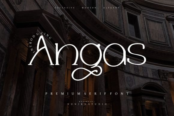 Angas Serif Font: Elegance Meant for Invitations, Branding & Craft Designs