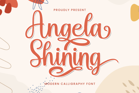 Angela Shining: A Romantic Handwritten Font for Crafters and Makers