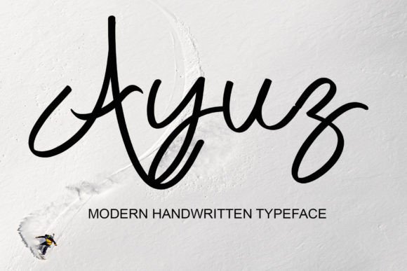 Ayuz: A Delicate Handwritten Font for Elegant Craft and Product Design