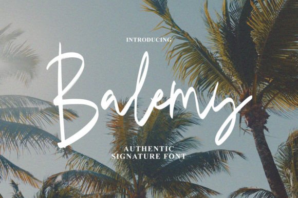 Balemy: A Handwritten Script Font for Elegant Branding Projects