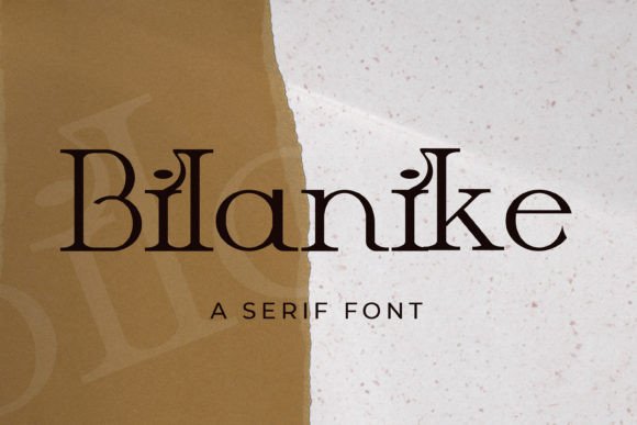 Bilanike: A Premium Serif Font for Modern Branding Projects
