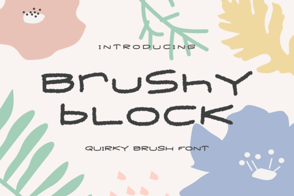 Brushy Block: A Vibrant Brush Font for Editorial Design and Digital Publishing