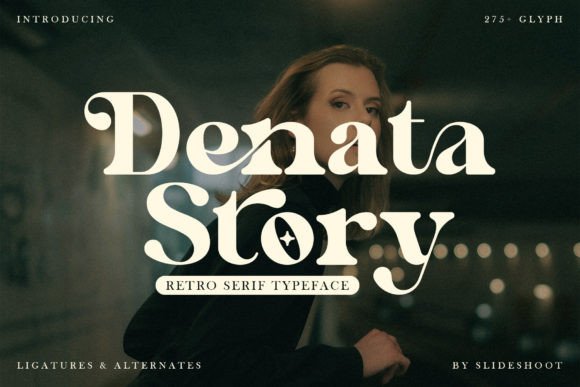 Denata Story: A Retro Serif Font That Elevates Handmade and Digital Designs