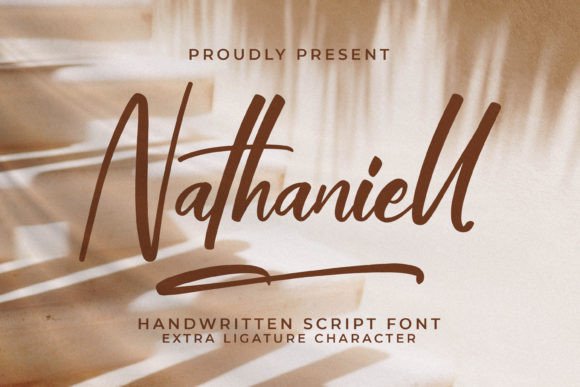 Elegant Handwritten Font Nathaniell for Editorial Design and Digital Publishing