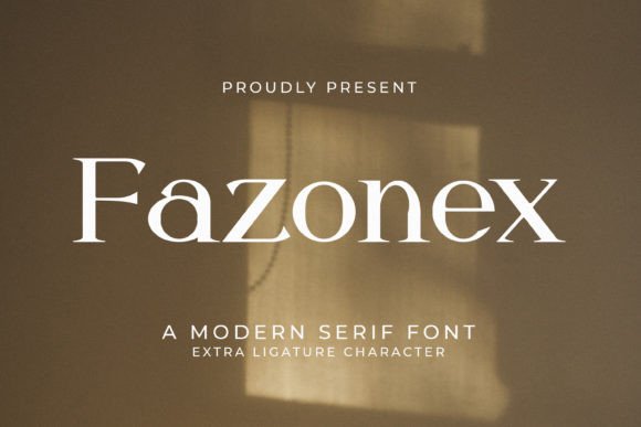 Fazonex: A Modern Serif Font for Impactful Campaign Design