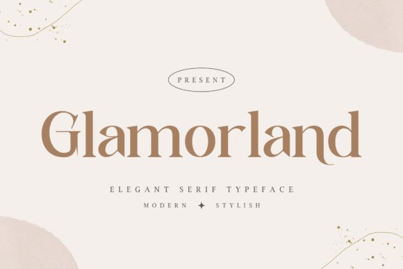 Glamorland: A Glamorous Serif Font for Elegant Handmade Designs