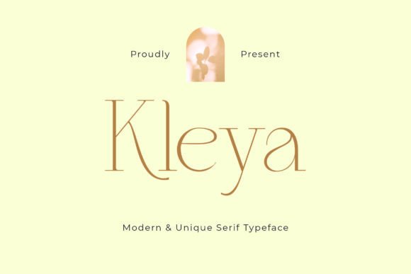 Kleya: A Modern Serif Typeface for Handmade Labels, Invitations, and Creative Packaging