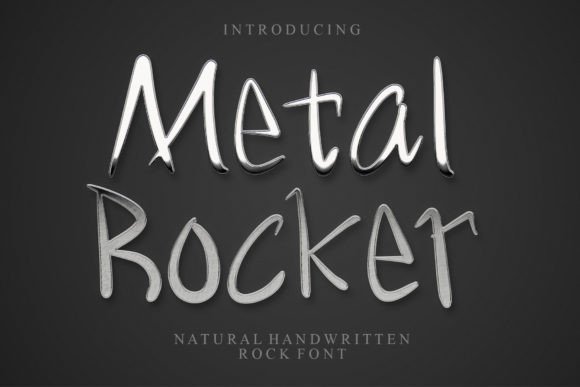 Metal Rocker: A Natural Handwritten Font for Digital Design