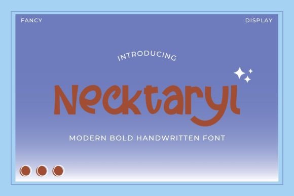 Necktaryl: A Bold Handwritten Font for Modern Web Design Projects