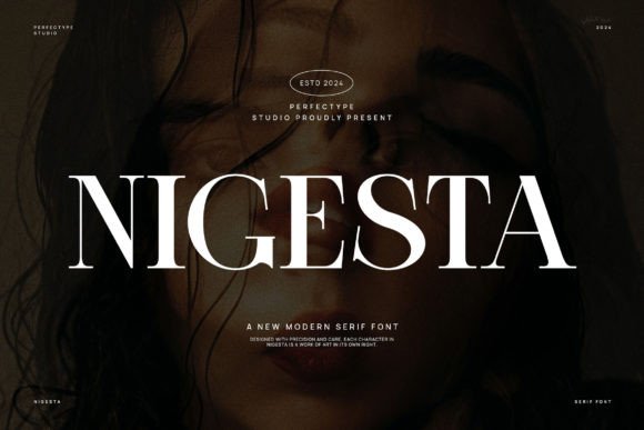 Nigesta: A Refined Serif Typeface for Elegant Brand Typography
