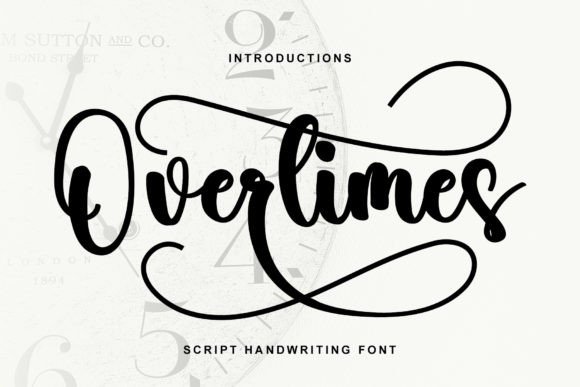 Overtimes: A Delicate Handwritten Font for Elegant Web Design