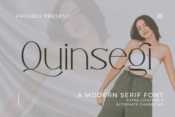 Quinsegi: A Modern Serif Font for Professional Design Projects
