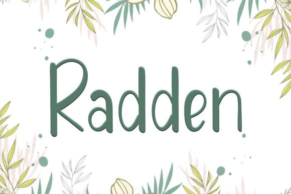 Radden: A Handwritten Script Font for Elegant Wedding Invitations and Crafty Designs
