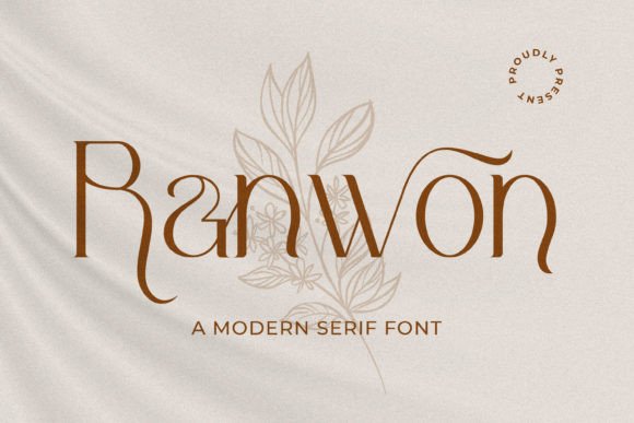 Ranwon: A Modern Serif Font for Handmade Branding and Product Design