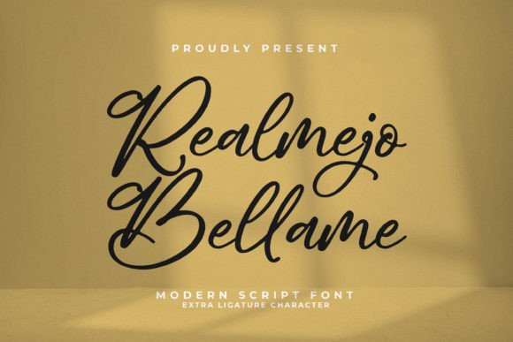 Realmejo Bellame: A Modern Handwritten Font for Branding and Creative Design