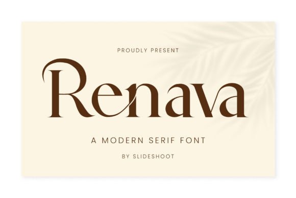 Renava: A Stylish Serif Font for Elegant Branding and Design Projects
