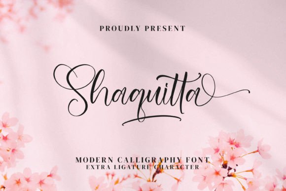 Shaquitta: A Modern Calligraphy Font for Handmade Branding and Product Design