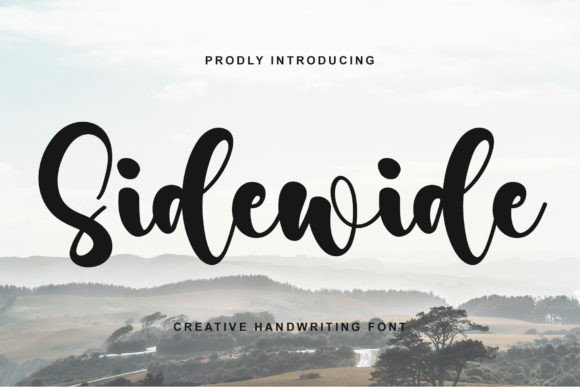 Sidewide: A Delicate Handwritten Typeface for Elegant Designs