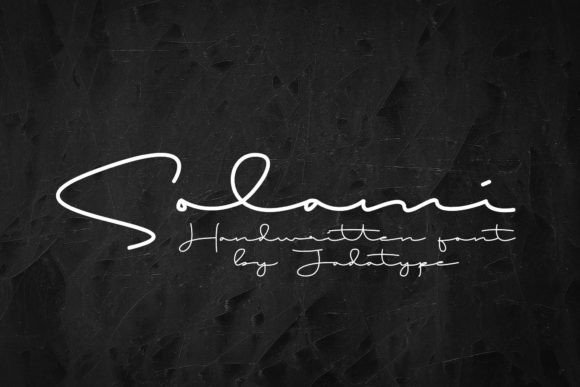 Solami: A Handwritten Font for Elegant Branding and Maker Projects