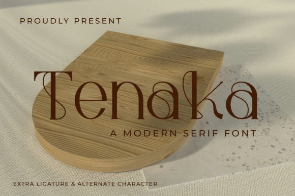 Tenaka: A Modern Serif Font for Campaign-Ready Branding and Visual Impact