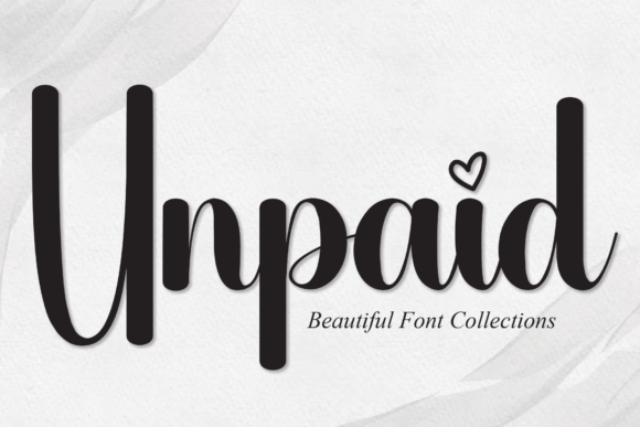 Unpaid: A Charming Script Handwritten Font for Elegant Branding