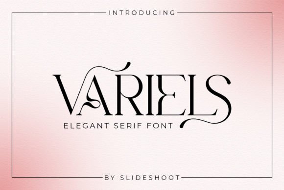 Variels Serif: Elegant Font for Design Projects