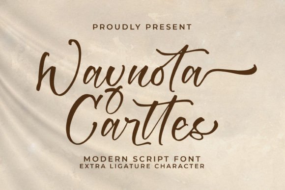 Waynota Carttes: A Delicate Script Font for Elegant Editorial Design