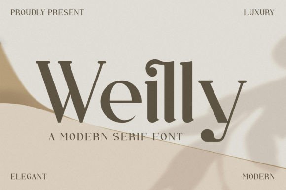 Weilly: A Modern Serif Font for Web Design and Digital Branding